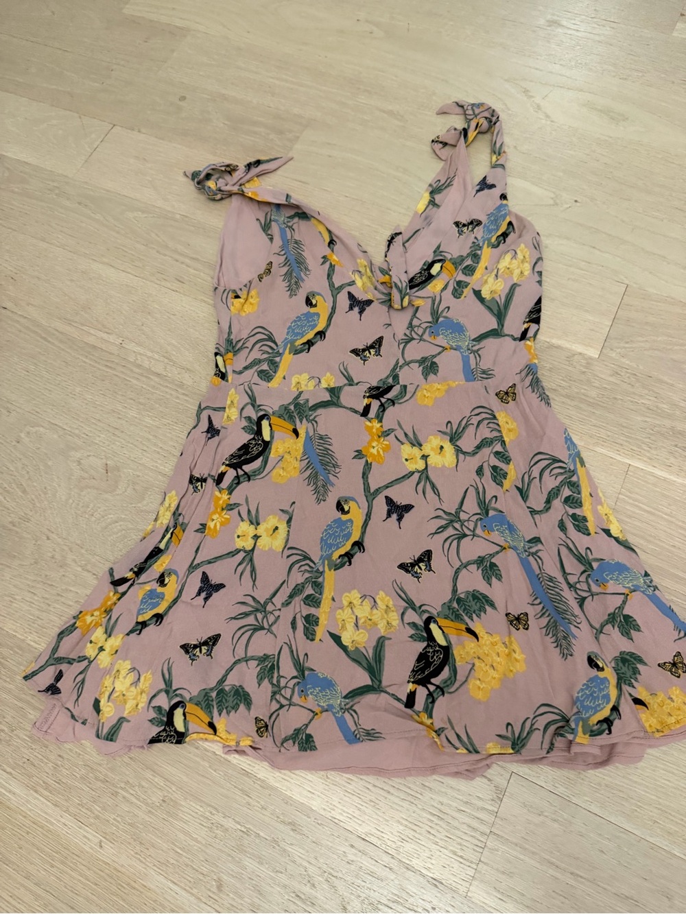 Reformation Nola Mini Dress in Conga Pink Floral - Picture 8 of 9